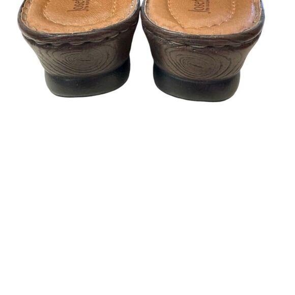 Josef Seibel Women's Brown Leather Slide Clogs Mules 40 - Picture 5 of 6